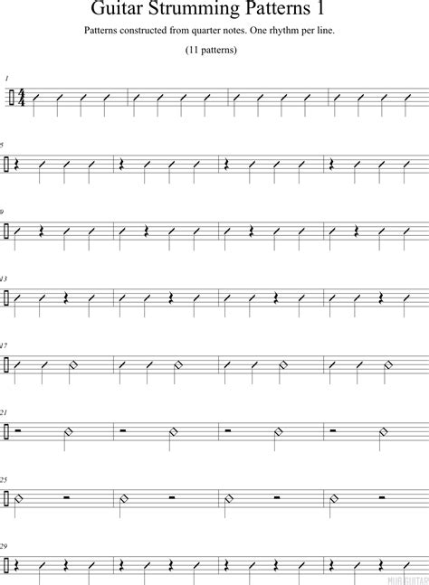 I suggest going with what you love. . Guitar strumming patterns pdf download
